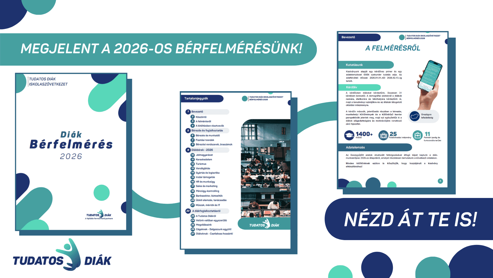 Tudatos Diák Bérfelmérés 2025 — Diákbérek, trendek és munkaerőpiaci elemzés
